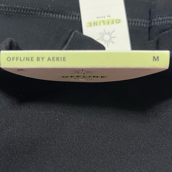 OFFLINE By Aerie Hi-Rise Cross-over Flare Leggings - Black - Size M - Picture 3 of 9